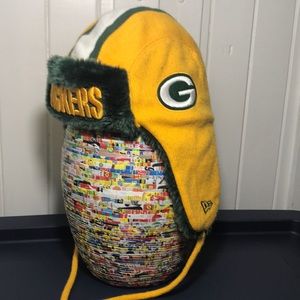 Green Bay Packers New Era Faux Fur Trapper hat